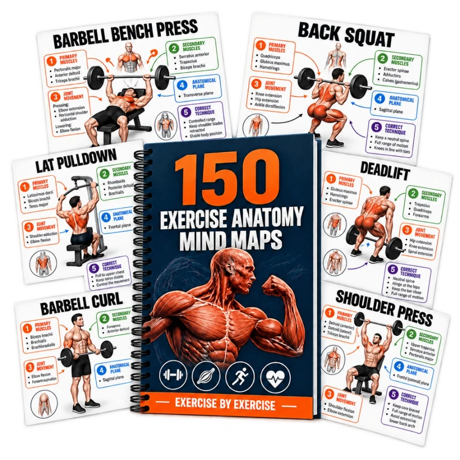 150 Exercise Anatomy Mind Maps product preview