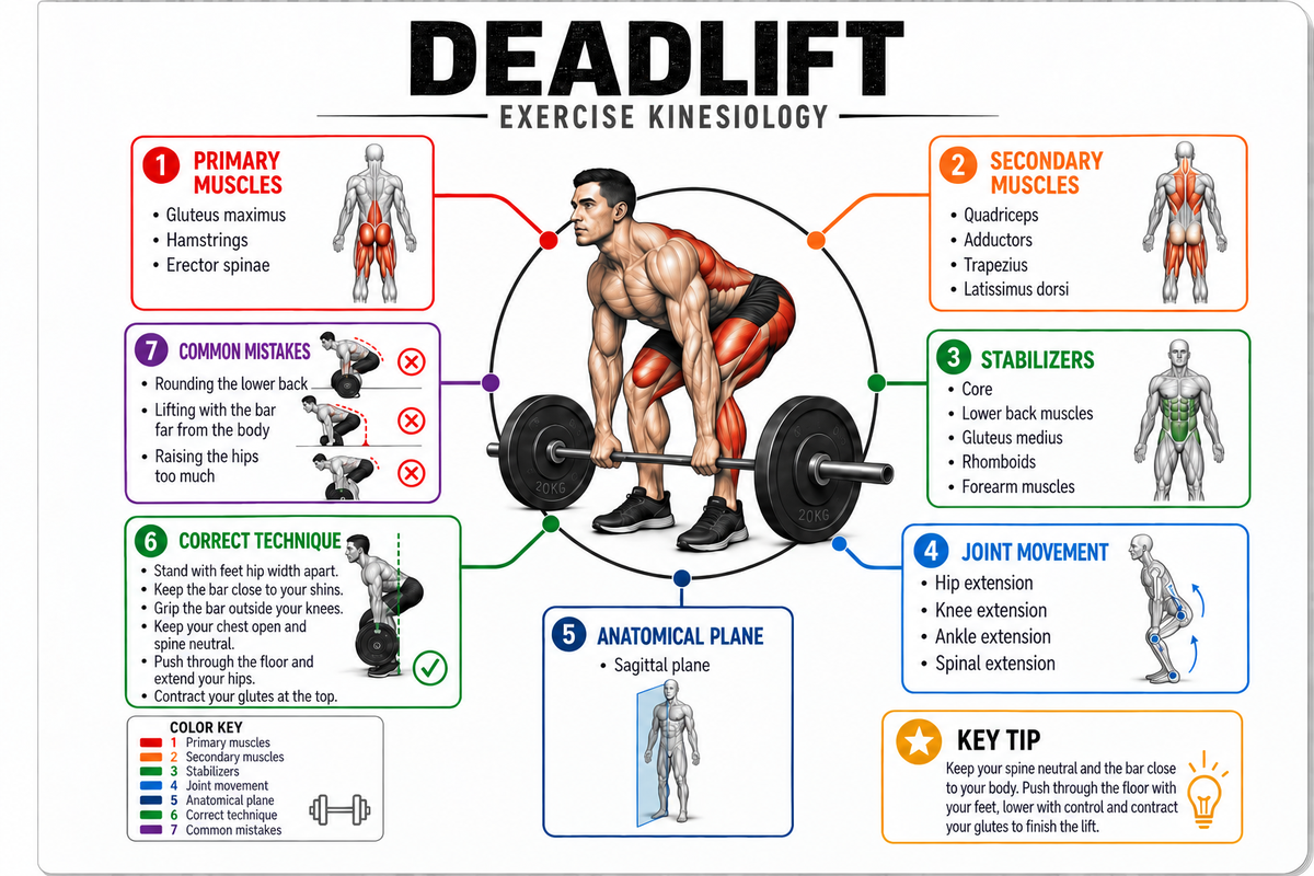 Deadlift anatomy mind map
